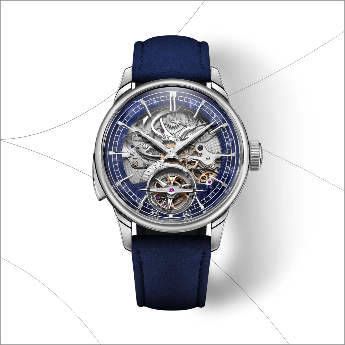 Carillon Tourbillon Titanium Soldalite Openwork Strap