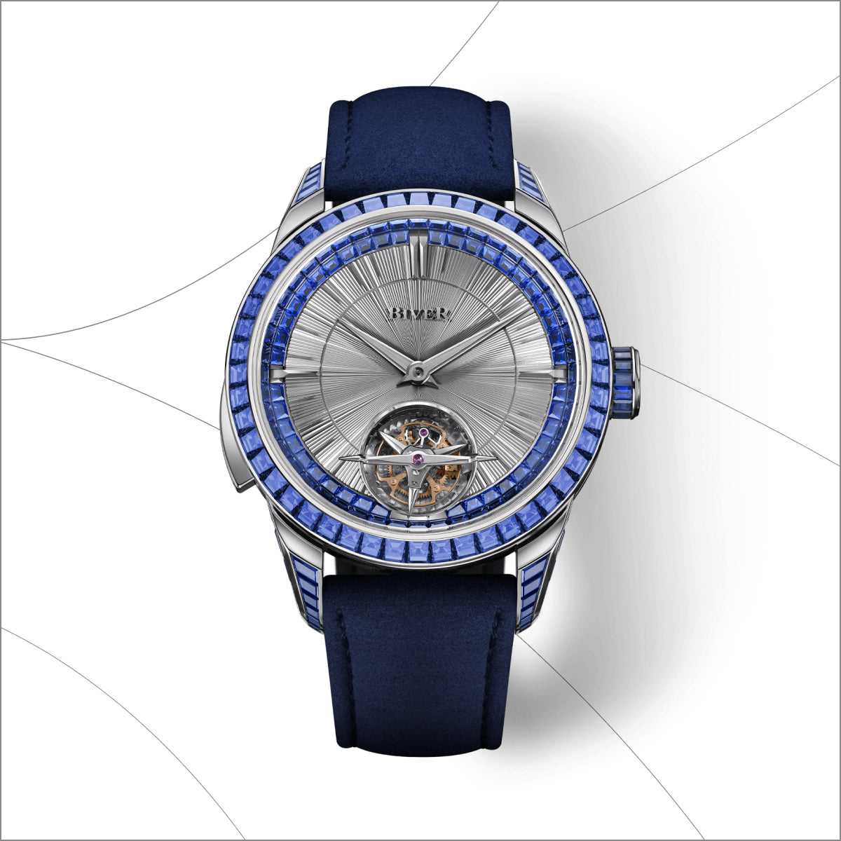 Carillon Tourbillon Blue Sapphire White Gold