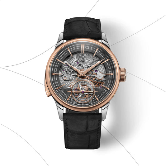 Carillon Tourbillon Bicolored Pink Gold Titanium Strap