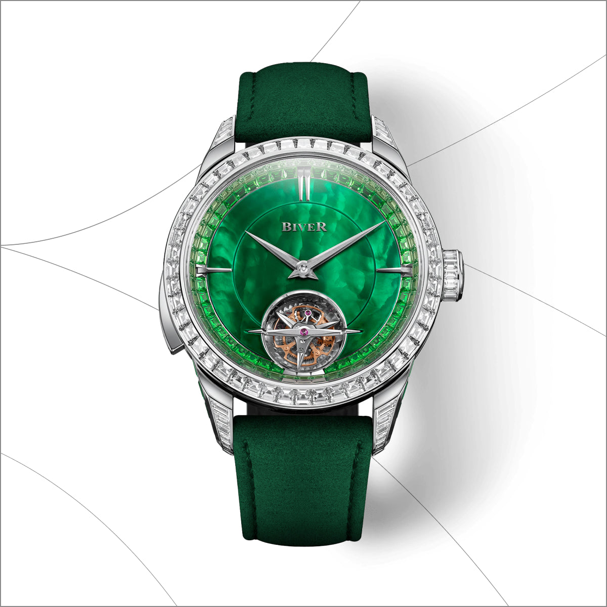 Carillon Tourbillon Tsavorite White Gold